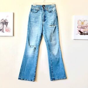 BDG Stretch High Rise Flare Blue Jeans Sz 27